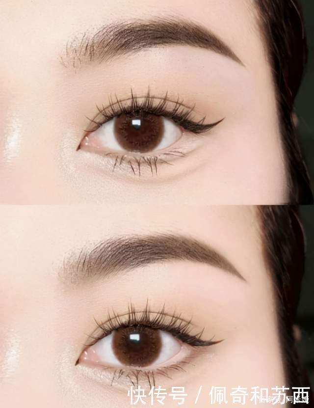 最近大火的心机的无眼影妆容,太适合睫毛又长又美的你了!
