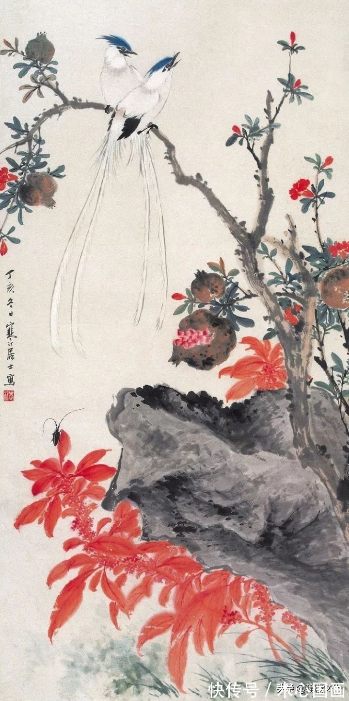 任伯年&江寒汀先生小写意花鸟画欣赏(一)