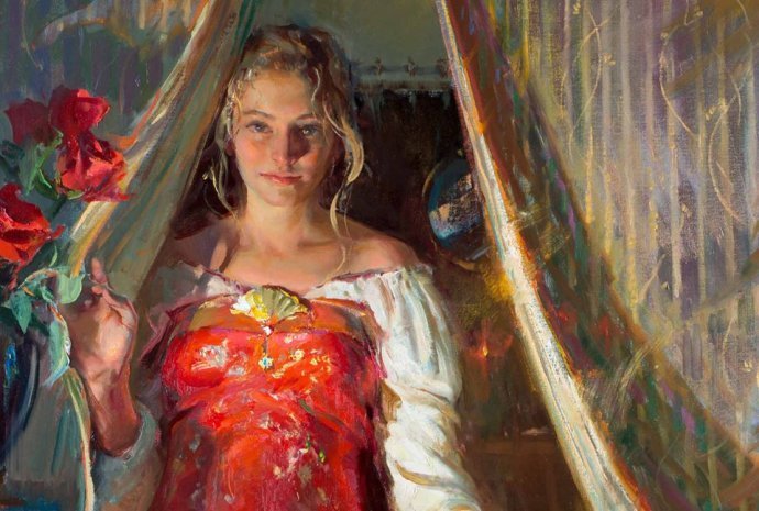 肖像!充满色彩、自由、深度的笔触的人物肖像油画作品