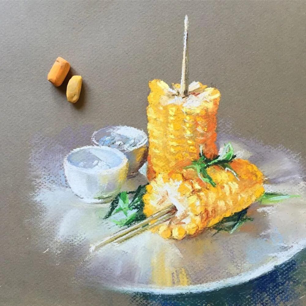 花瓣#太疯狂了!原来用粉笔画画,也可以这么美,简单几招教你,美到邻居羡慕嫉妒