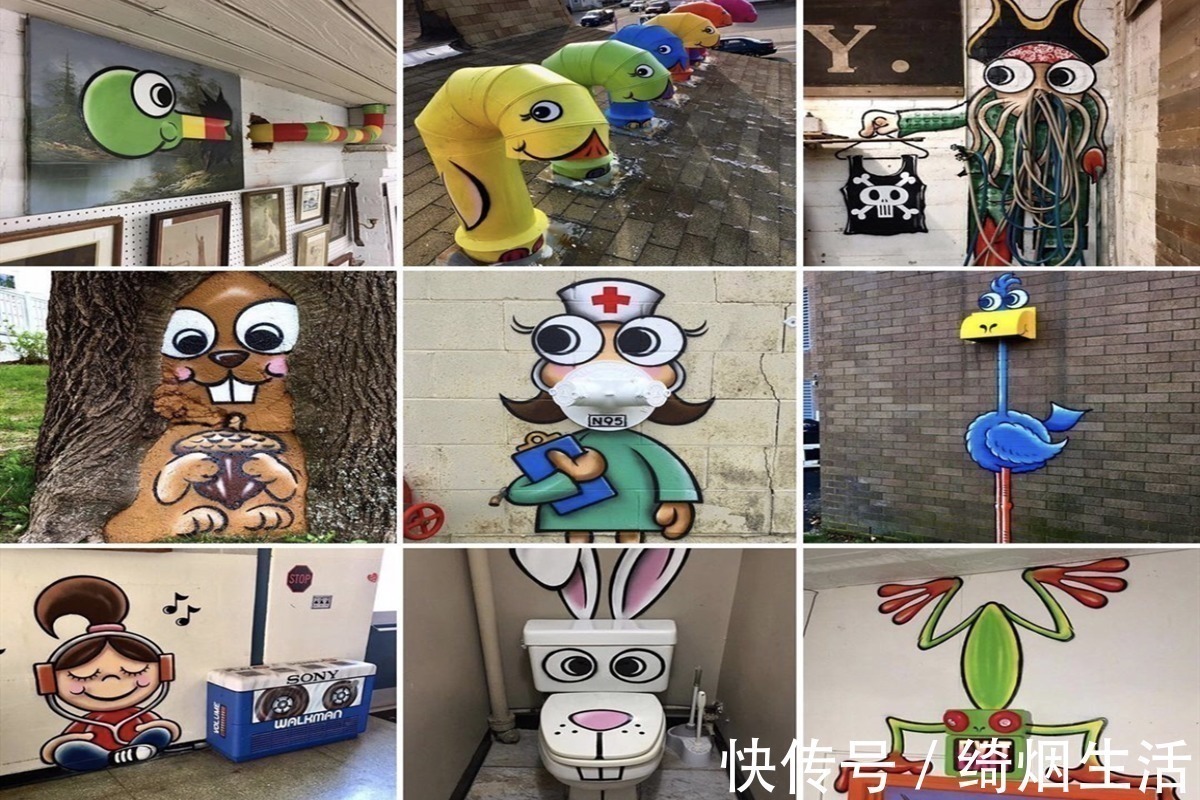 城市&城市的“化妆师”,因为画技高,艺术家在大街上“乱画”都没人管