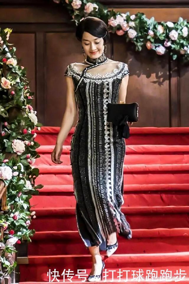 曲线|马伊琍造型突破!穿网纱旗袍显身材曲线,优雅大气奔五女人味十足