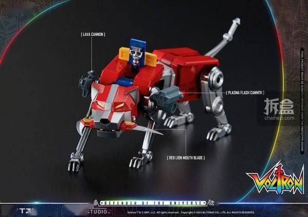 机器人|Blitzway 新品： 百兽王Voltron(战神金刚) -CARBOTIX系列可动手办（38CM高）