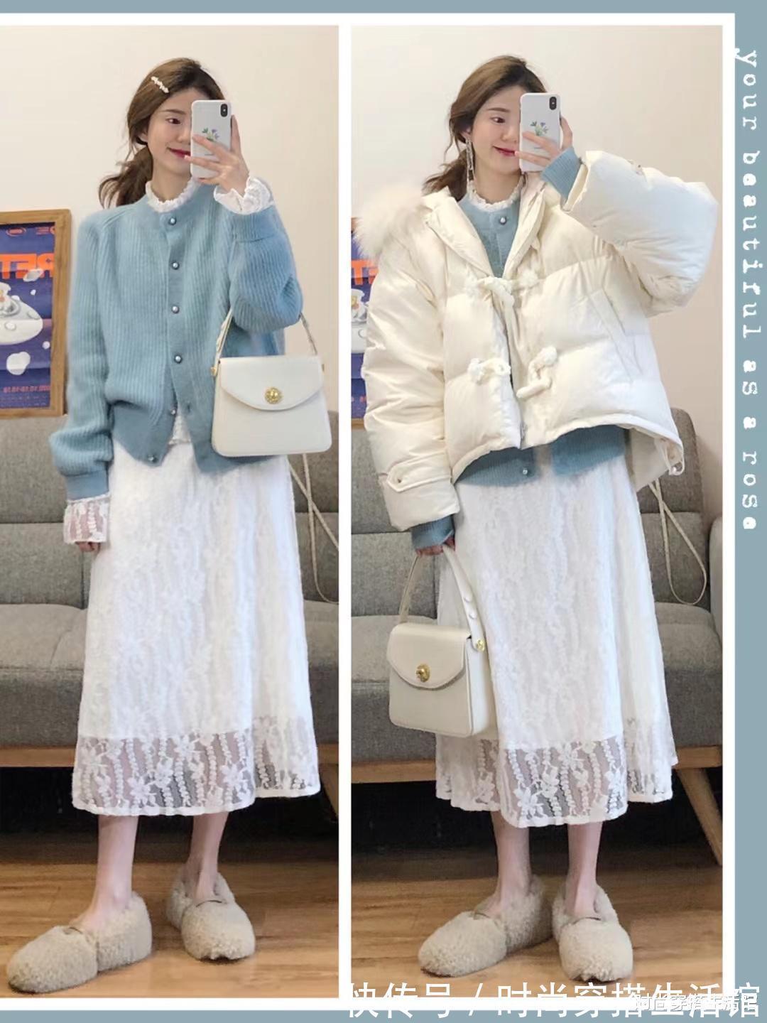 羽绒服 “羽绒服+半裙”才是秋冬王炸搭配,掌握这4个法则,美出新高度