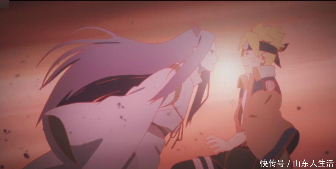 公开|博人大筒木形态公开,左净眼右轮回眼,背后浮现出他的影子