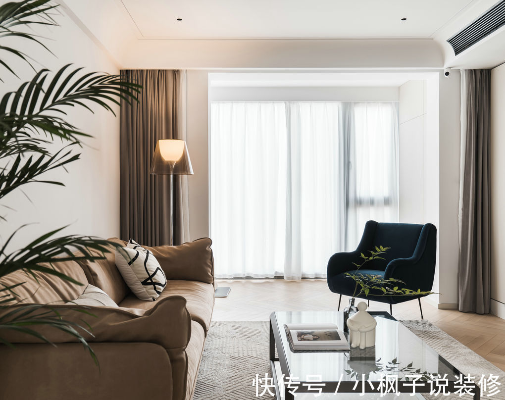 空间|127㎡两居室,现代简约风装修,南北通透住着比大平层还舒适