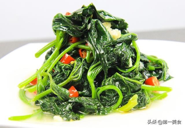 小米椒|原来这才是红薯叶最好吃的做法，一煮一拌，脆嫩爽口，营养又低脂