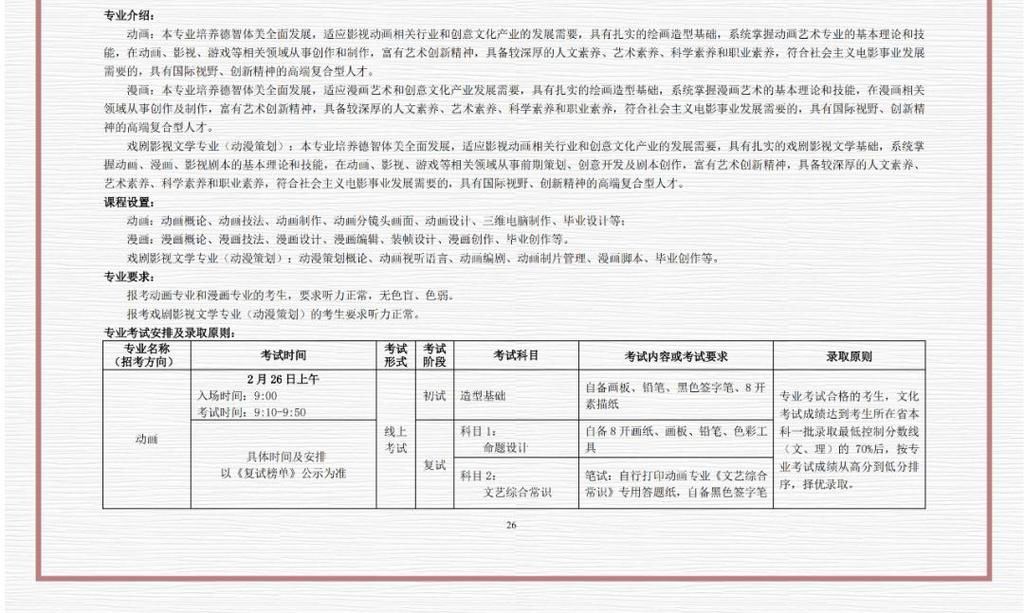 刚刚发布！北京电影学院2021年艺术类招生简章，有4大变化值得注意！