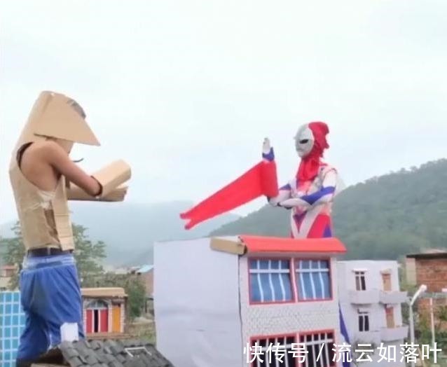 迪迦|拿秋裤当队服、用莲藕当大炮,这群小伙拍摄的迪迦奥特曼创意满满