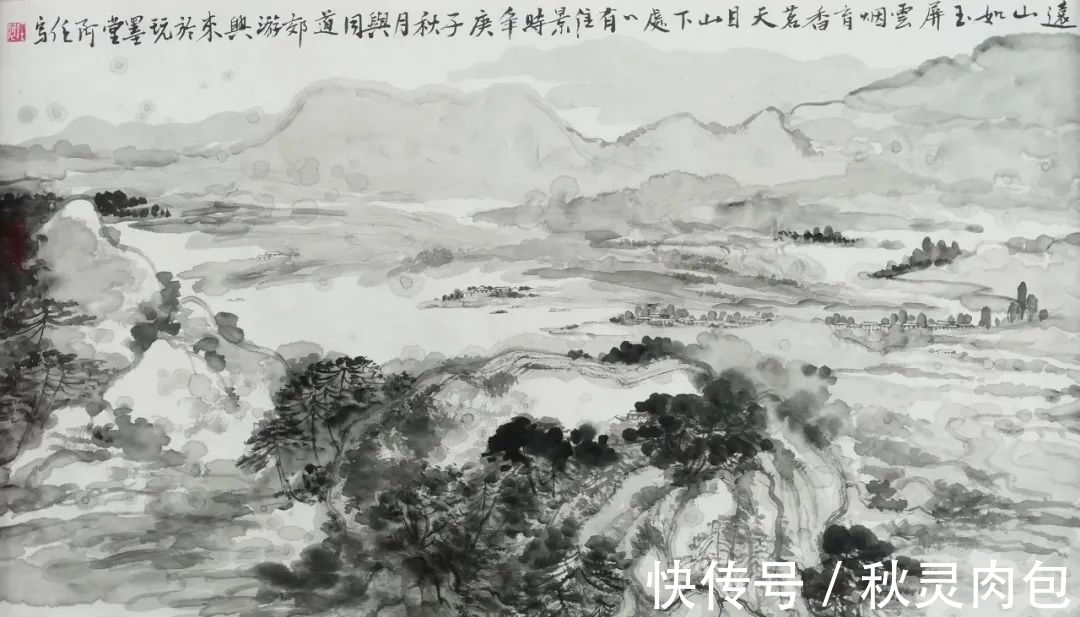 黄宾虹!水墨诗意——任海荣山水画艺术品鉴