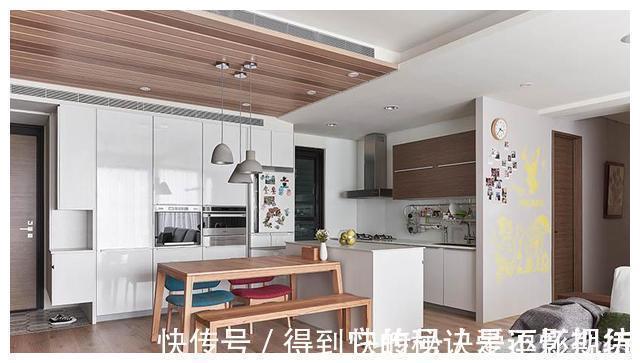 餐厨区|她家不豪华,120㎡,却巧用百看不腻的配色,搭出超清爽的高级感!