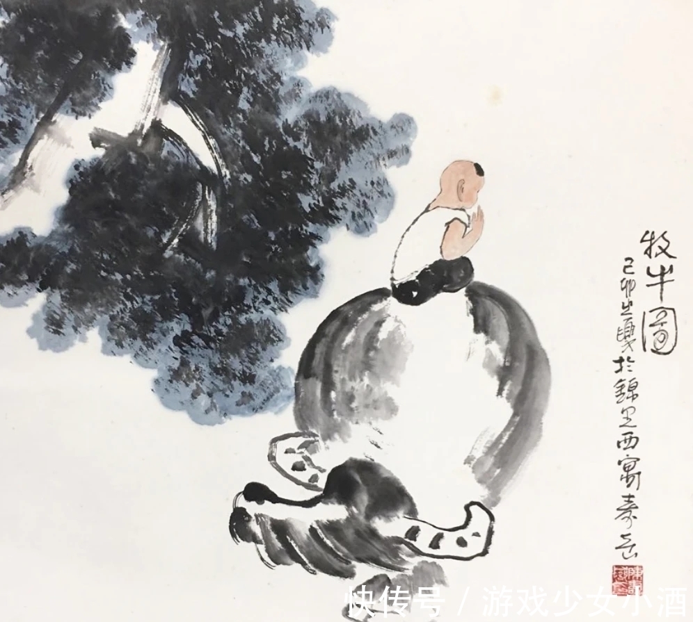 李将军&他贵为山水画大师的儿子，绕开中国画师承的最大忌讳，可敬可嘉！