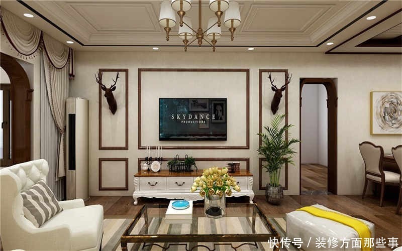 样板房|看113㎡美式装修风格样板房，大气的两居室，有品味又养眼！