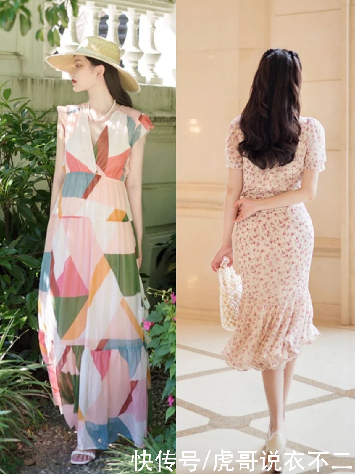 碎花连衣裙|夏季穿裙装关键在选款，这4种裙子好搭配又显身材，照着穿就很美