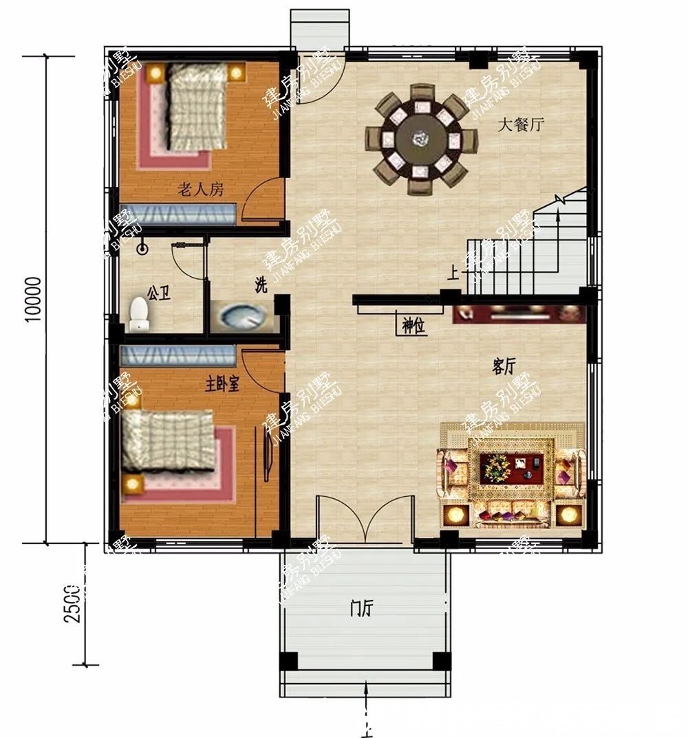 一厅|经典农村别墅回顾，第一栋平屋面施工易，第二栋造价30万左右