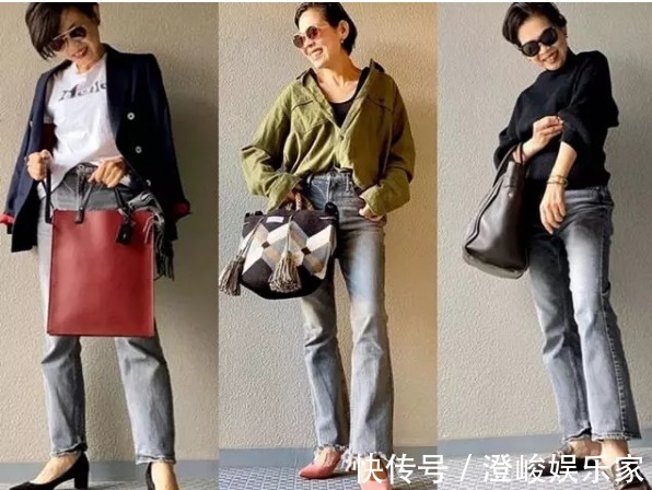 毛茸茸|56岁日本妈妈的穿搭火了,太显年轻了,原来奔6的人还能这么穿