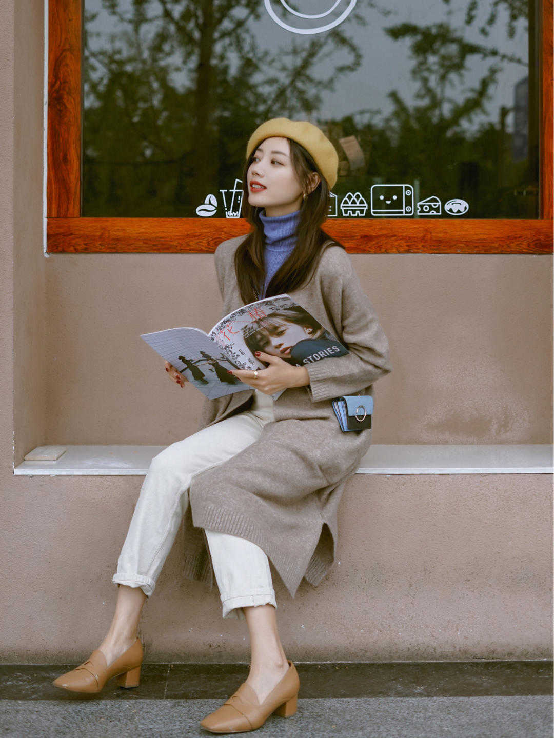 针织衫|冬天穿针织衫,怎么搭配更温暖?又很有气质的穿搭