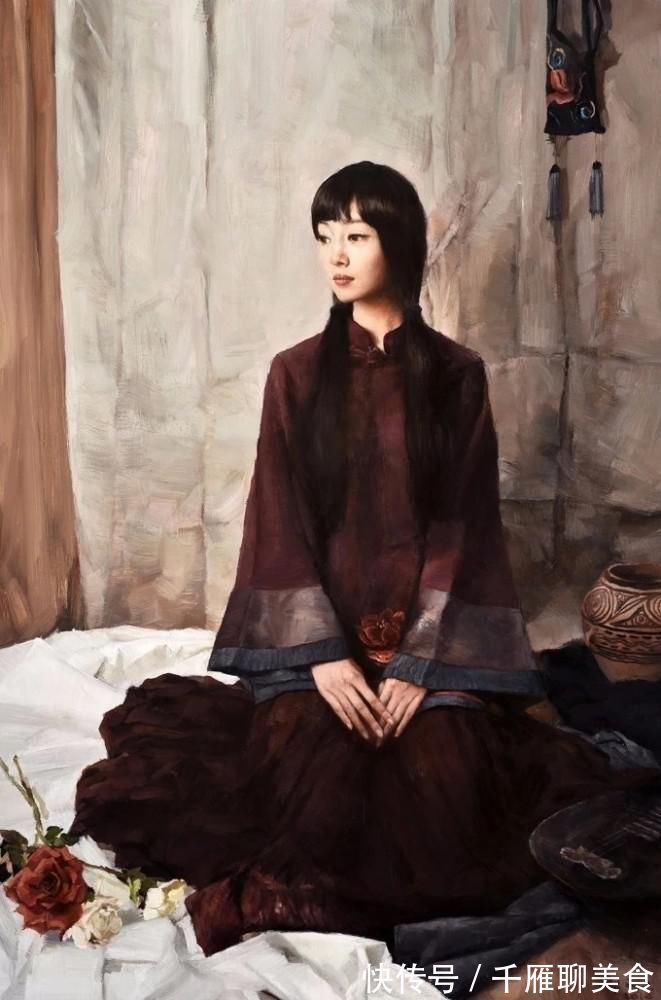 油画&古典东方女性之美——油画艺术家张锦龙女性人物作品欣赏