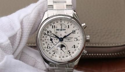 表冠|3M厂浪琴名匠（八针月相）真假对比评测及调校使用方法