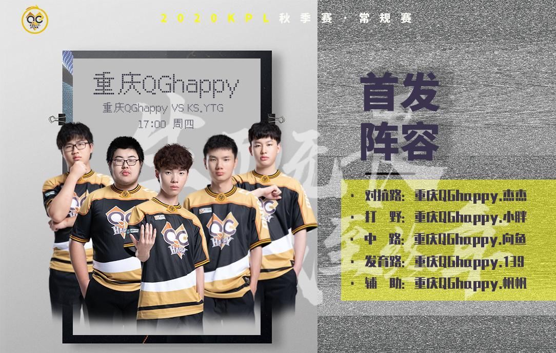 KPL|QG对阵YTG首发：QG管理层在赌气，这是创造“KPL新纪录”的轮换！