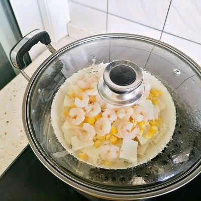 玉米粒|豆腐蒸虾仁