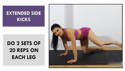 左腿|5个臀部肌肉训练动作,每天9分钟打造更大和更圆臀肌,饱满翘圆臀