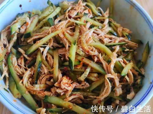 凉拌菜|天热要常吃黄瓜,教你新吃法,有肉有菜清凉爽口,一看就有食欲