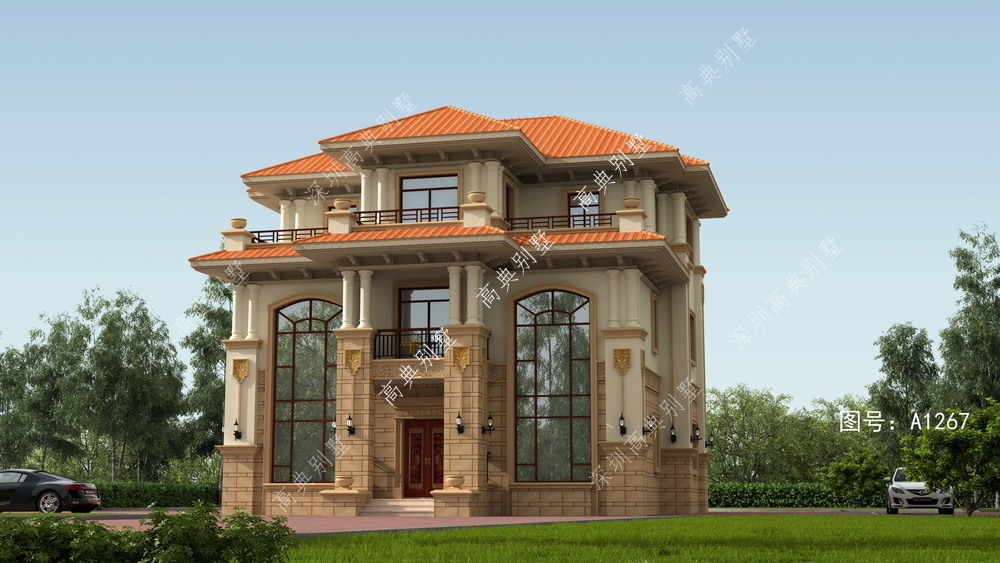 别墅|双复式欧式别墅,建在家乡很受欢迎,透露出轻盈、沉稳、大方。