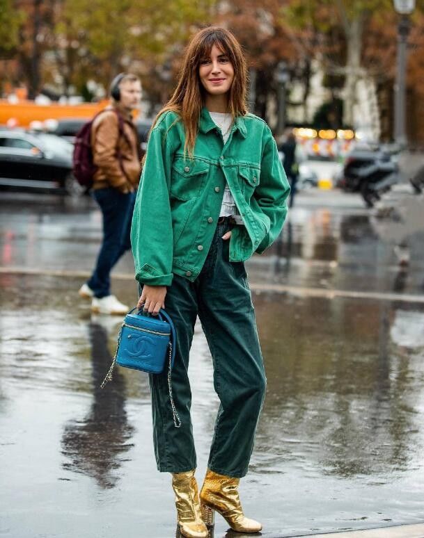 西班牙博主Gala复古中带着点中性 创意优雅又别具韵味的穿搭