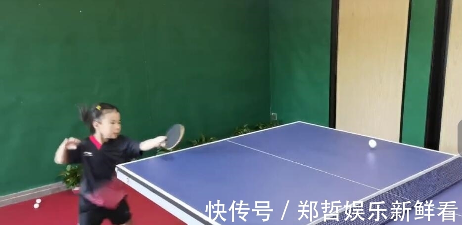 王楠|厉害!王楠女儿打球击败外公,老郭带娃买菜,网友:未来世界冠军