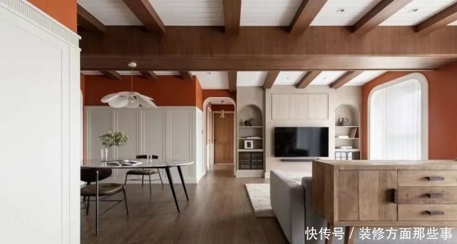 卫生间|看腻了日式北欧,来看看她家113㎡脏橘+墨绿的东南亚风吧