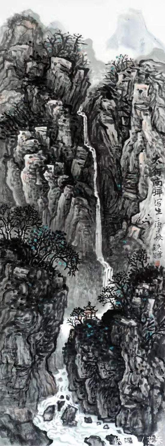 河南省#“道法嵩山”知名画家薛铁锋作品赏析