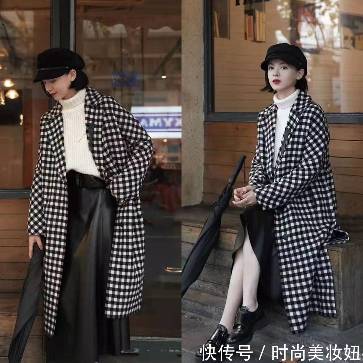 穿着 “大衣+高领毛衣”,才是冬季最实用的穿搭,高级大气又保暖