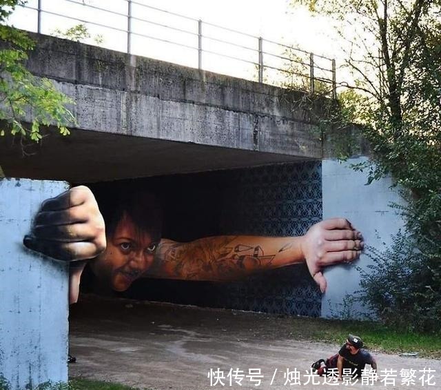 街头艺术|一组3D街头艺术照有多少司机看到要踩刹车,比红绿灯还管用