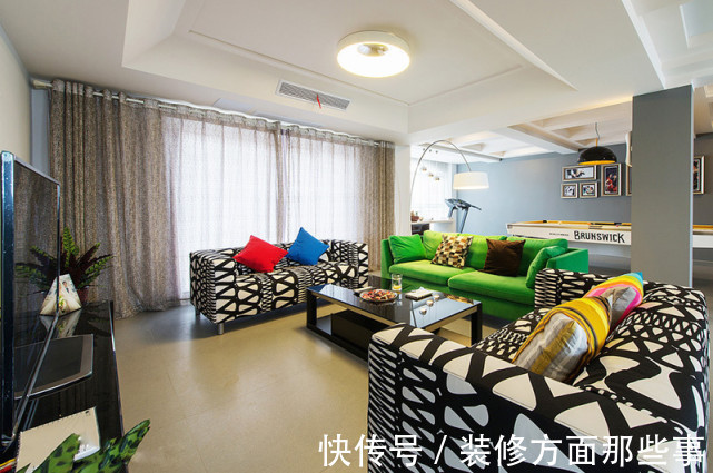 三居室|194平简约风三居室,暖色调的应用,让空间变得温暖热烈起来