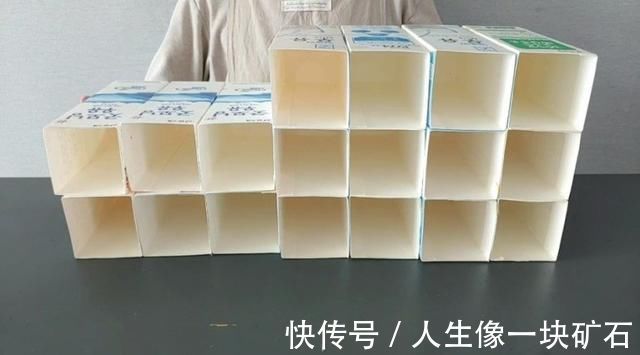 改造|喝完牛奶的盒子别急着丢,学她做个巧妙改造,被上万人围观点赞