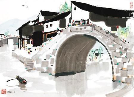 吴冠中|“中国画”吴冠中画的太好,中国画在他笔下活了起来