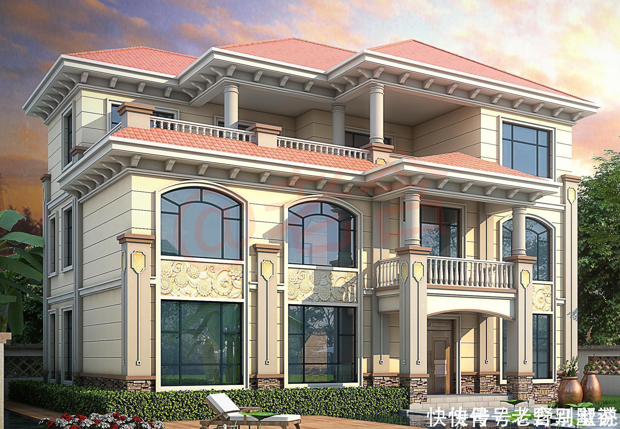 颜值|这2套农村自建三层别墅颜值“超高”,布局合理,哪套更好看