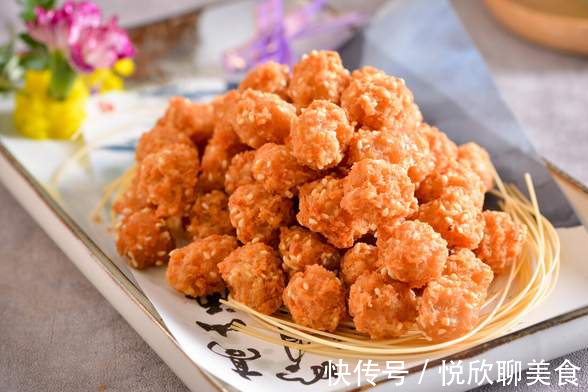 炸丸子，记住不要放面粉和淀粉，教你正确方法，外酥里嫩又弹牙