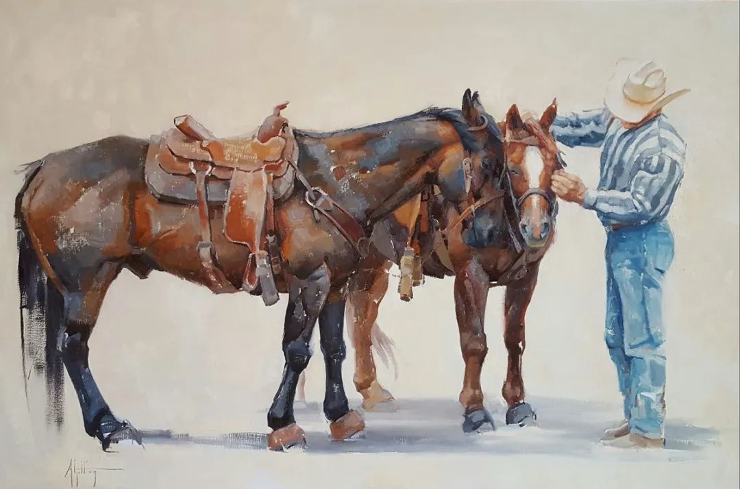 画家|美国90后美女画家,画马堪称一绝!