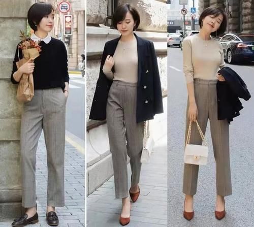 今年流行这样穿职场通勤装，不仅方便保暖，而且搭配时髦又得体！