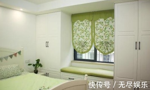 飘窗|老公在窗户边上打一圈“柜子”,自制“飘窗”特好看!收纳不费劲