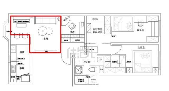 主卧|78㎡纯白色的家，爆改大三倍，还多出西厨、书房、衣帽间？！