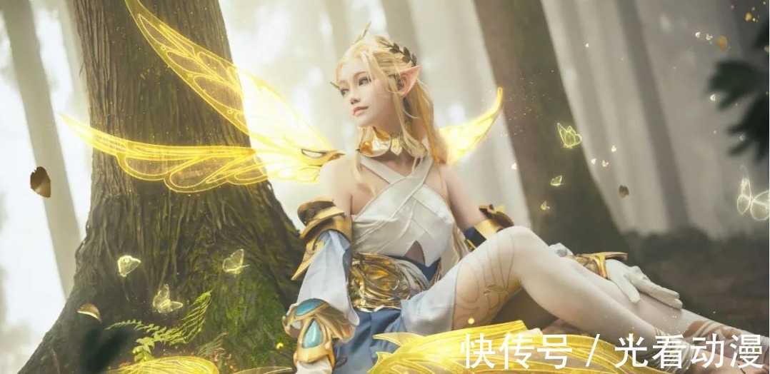 王者荣耀|cos：王者荣耀艾琳cos正片@戚顾儿，这就是魔法森林！