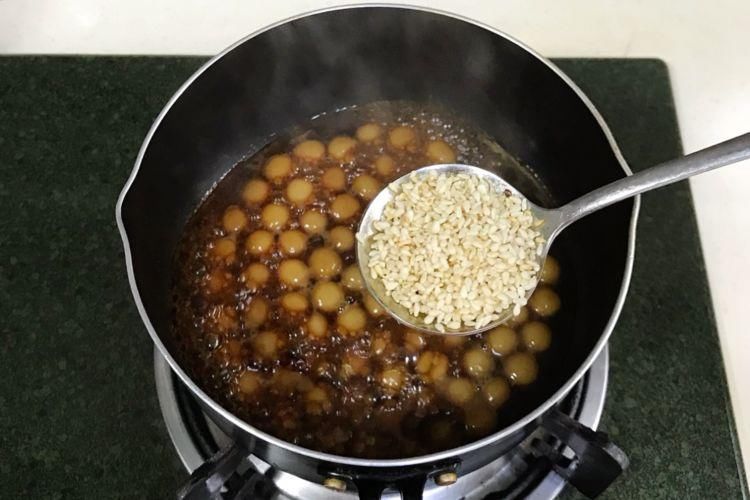 红糖糯米小圆子,软糯好吃健脾开胃,在家也能做美食