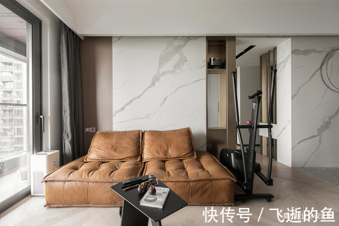 空间|黑白灰调性，三室改两室，三分离设计