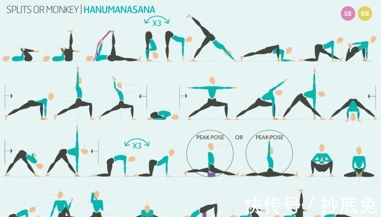 秘密|9幅珍藏级瑜伽挂图,揭开瑜伽老师备课的秘密!