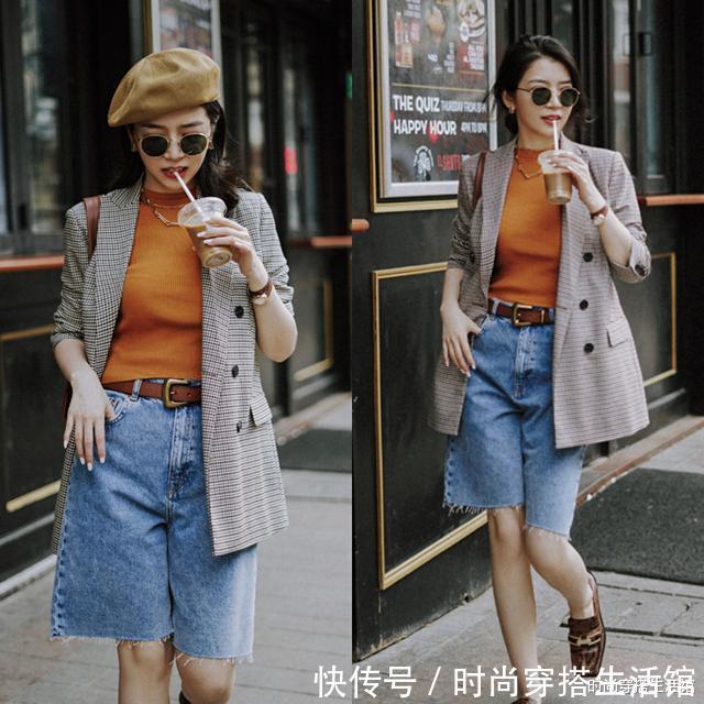 博主|立秋后少穿黑白灰,学习这位博主穿搭配色技巧,减龄又有质感