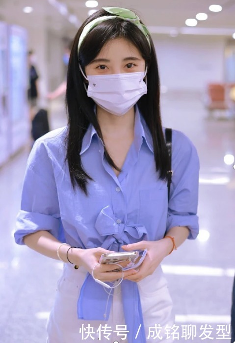 衬衣|今夏流行穿“蓝色”衬衫，清新时尚减龄还显瘦，就连明星都上头