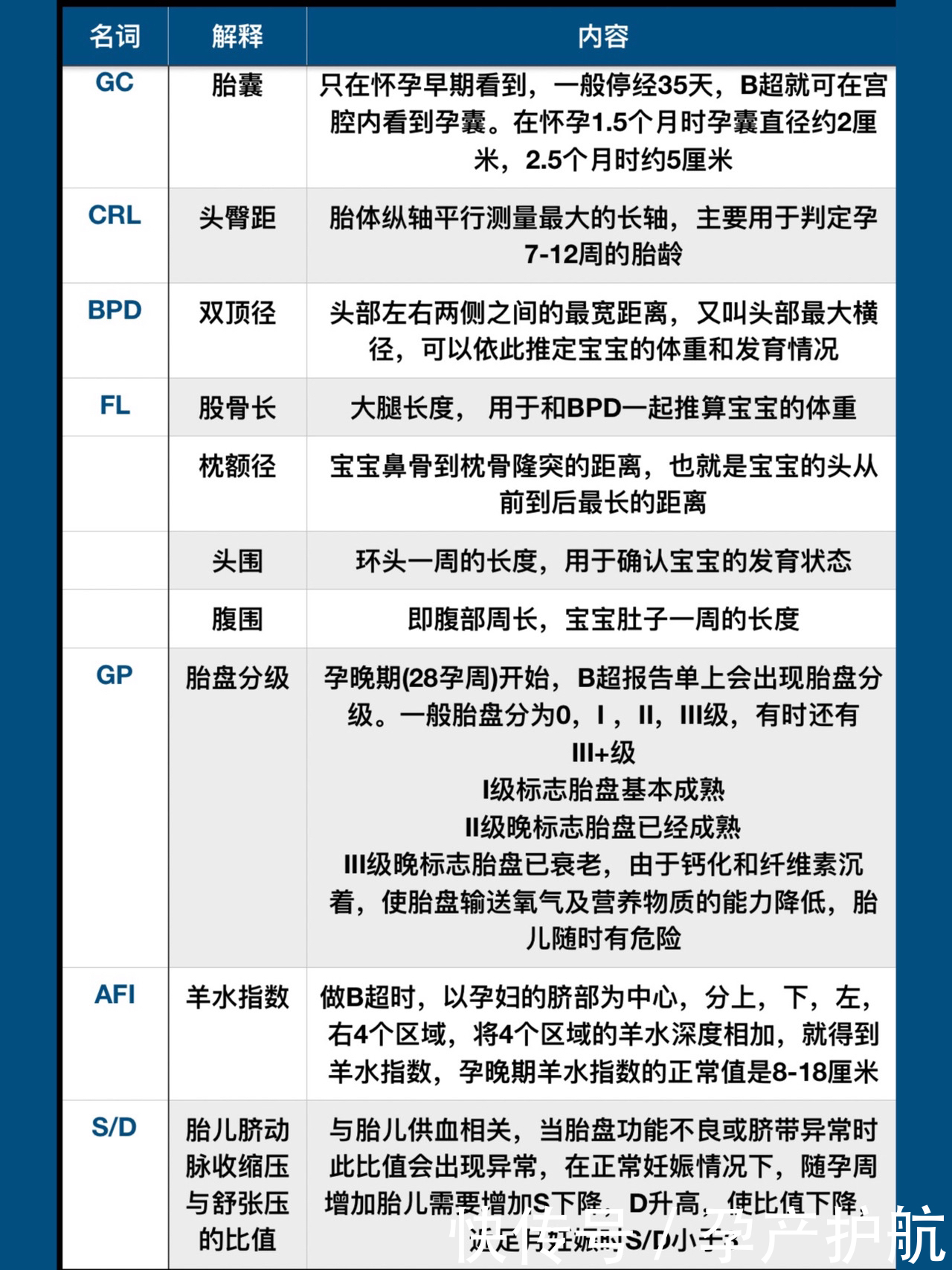 术语大揭秘|手把手教你看懂孕检B超单| 产科医生